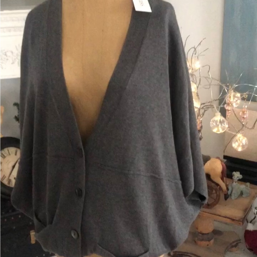 JOAN VAAS/Neiman Marcus Silk & Cashmere Cardigan